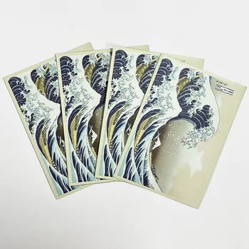 60PCS YGO Karty Rukávy Japonský Malý Herné Karty umelecké Diela Veľká Vlna mimo Kanagawa Zahŕňa Farba Chránič Karty Štít