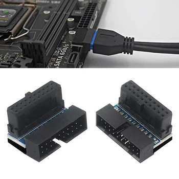 Prenosné Konektor Kompatibilita základnej Doske Počítača ABS Kovové Hlavičky Adaptér USB 3.0 19/20 Pin Ploche Dosky Príslušenstvo