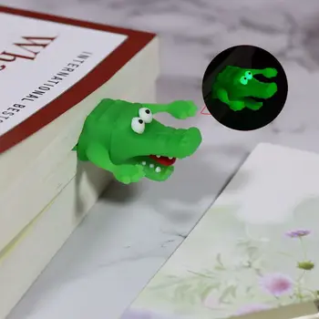 Cartoon Tvorivé 3D Stereo Záložku Značku Knihy Klip Kawaii Shark Krokodíla Záložku Stránky, Deti Darček Školy Grafické efekty Dodanie