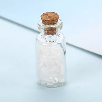 Prírodné Crystal White Crystal, ktorí Chcú Fľaša Domova Liečivé Kamene, Prírodný Leštený Kameň Šťastie Drifting Fľaša 1pc