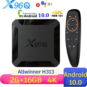 NOVÉ X96Q Smart TV Box Android 10 Allwinner H313 Wifi Hlasový Asistent 2G 16 G 3D HD 4K Media Player Set-Top Box Android 1G8G TVBOX