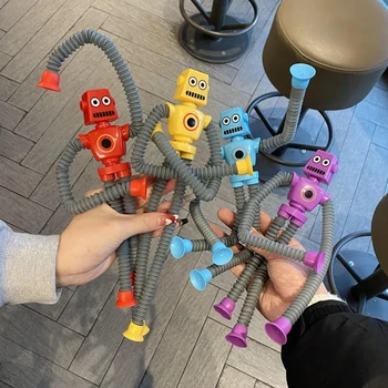 Flexibilné Ohybné Údaje Robot Hračky Deti Chlapcov Funny Dekompresný Darček Novinka Drôt Skreslený Deformácie Bábika Fidget hračky