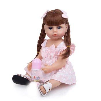55 cm Realisticky Znovuzrodené Dieťa Dievča Bábiku Krásne Živé Hračky, Bábiky Baby pre Deti Narodeniny Vianočný Darček Reborn Bábiky