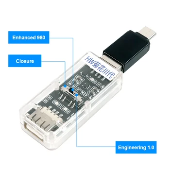 iSoft JE-004 Pre Huawei HW Inžinierstvo 3 Generácie Tester USB 1.0 Port Artefakt Kartou Kefa Hlavu Spodnej Napáliť 3-rýchlosti Nástroj