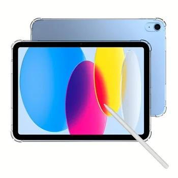 Jasný Prípad Pre iPad 10. Generácie 10.9-palcový 2022,Ultra Tenký Priehľadný Mäkké TPU Späť Koži Kryt Pre iPad 27.69 cm 10. Gen 202