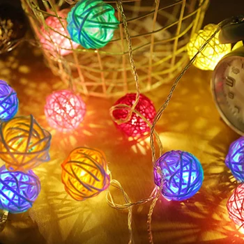 Drevené víla string svetlá viniča LED domov garland dekorácie na Vianočný stromček, dekorácie, svadobné party dodávky