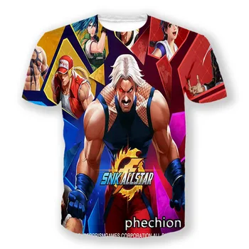 Phechion Módne Muži/Ženy Kráľ Bojovníkov Tlač Krátke Sleeve T-Shirt Bežné Šport Hip Hop Letné Oblečenie A195