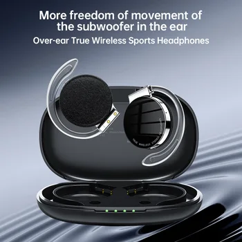 Nové F2 TWS Bluetooth Slúchadlá S Mikrofónom Šport Ucho LED Displej Bezdrôtové Slúchadlá Stereo Slúchadlá Pre Xiao Huawei