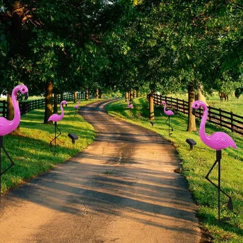 Led Solárne Flamingo Vklad Svetla Svietidlo Solárny Cesty, Osvetlenie Vonkajšie Nepremokavé Záhradný Dekoratívny Trávnik Na Dvore Lampa