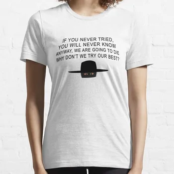 Zorro najznámejší citát, ak ste mever sa snažil, úžasné Zorro T-Shirt Letné oblečenie pre ženy čierne tričká pre ženy