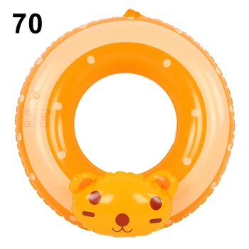 70 Orange Malého Medveďa Plavecký Krúžok - Non-Jedovaté Eco-Friendly PVC s Nafukovacou Plávať Hračka pre Deti, aby si Bazén Čas