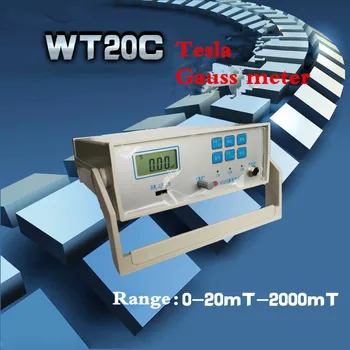 WT20C Ploche inteligentné gauss meter tabuľka gauss meter, tesla meter, fluxmeter, magnetometrické, magnety, ndfeb