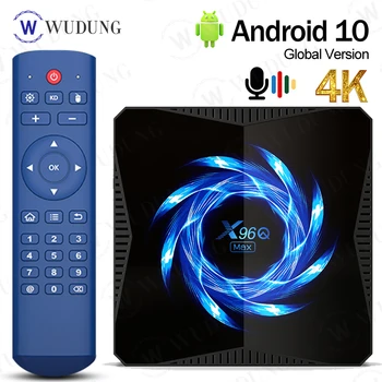 X96Q MAX Android 10.0 Smart TV Box Allwinner H616 Quad Core 4G 32 G/64 G 2.4 G&5.0 G Dual WIIF BT5.0 4K HD Set-Top Box PK X96Q