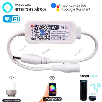 Magic Domov Mini WiFi LED Stmievač, Radič Amazone Alexa Domovská stránka Google Voice Control pre Jednu Farbu 5050 2835 5630 LED Pásy