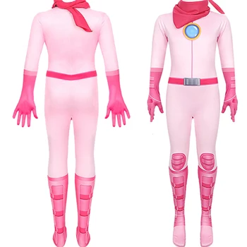 Ružová Princezná Cosplay Pre Deti Jumpsuit Kostým Dievčatá Anime Pančuchové Nohavice Oblečenie Halloween Karneval Cos Strany Bojové Hry Kostýmy