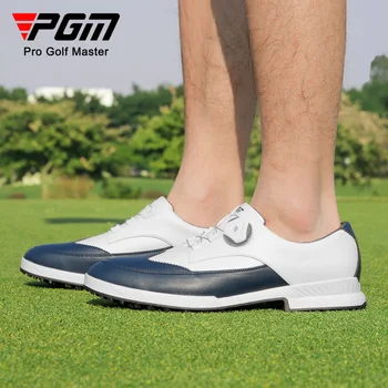 PGM Golf pánske Topánky Gombík Šnúrky Anti-bočné Sklzu Nepremokavé Mužov Športové Topánky, Tenisky XZ257