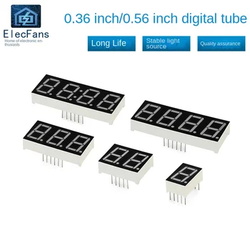 （2 KS）Nixie tube 0.36 palcový 1-bit 2 spoločné negatívny 3 spoločné pozitívne 4 červené hodiny 8 digitálny LED elektronický displej trubice