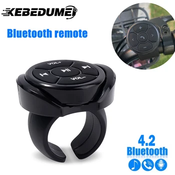 Médiá Bezdrôtového pripojenia Bluetooth Tlačidlo Diaľkového ovládača, Auto, Motocykel, Bicykel Volantu, MP3 Prehrávanie Hudby Pre IOS Telefón Android Tablet