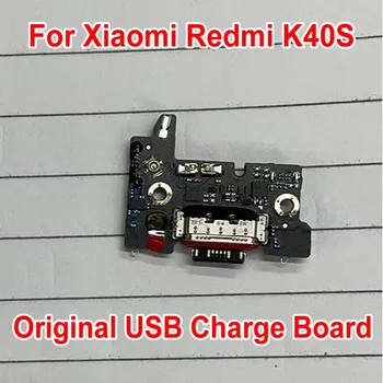 Originál Plnej IC USB Nabíjací Port Nabíjanie Rada Pre Xiao Redmi K40S Dock Konektor Konektor S Mikrofónom Telefón flex kábel