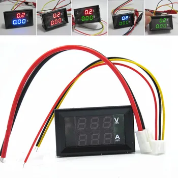 DC0-100V 10A LED Digitálny Voltmeter Ammeter Auto Motocycle Napätie Prúd Meter Volt Detektor Tester Monitor Panel