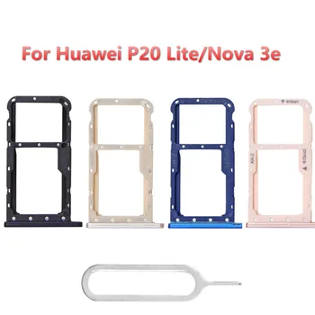 Pre Huawei P20 Lite Sim Držiak Sim Kartu Slot Držiteľ Konektor Kontajner Pre Huawei Nova 3E Náhradné Diely