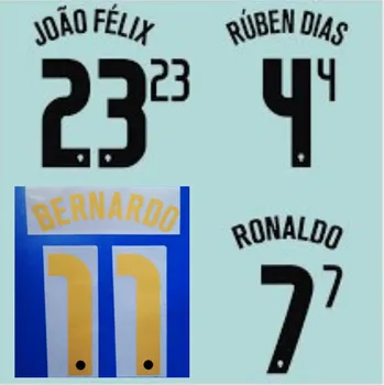 2020-2021 Gold a Black Bernardo Prispôsobiť Akejkoľvek Názov Počet Futbal Odznak Patch