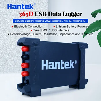 Hantek 365D PC pripojenie Bluetooth Dátový USB Logger Záznam True RMS Napätie Prúd Ohmov Spp. Krivka stavať s Li-batéria