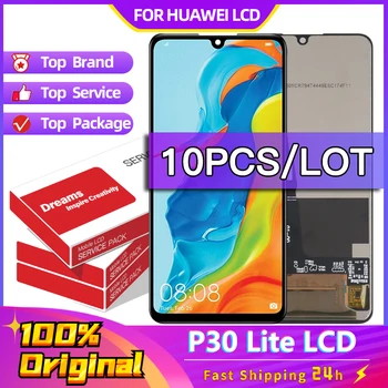 10 ks/veľa Originálne LCD pre Huawei P30 Lite LCD displej Nova 4e MAR-LX1 LX2 AL01 Digitalizátorom. Obrazovky Panel Náhradné