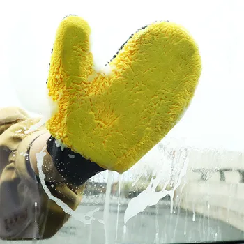 1pcs Auto dodávky umývacie rukavice utrite auto špeciálny obojstranný coral velvet non-poškodenia laku handrička na čistenie nástrojov