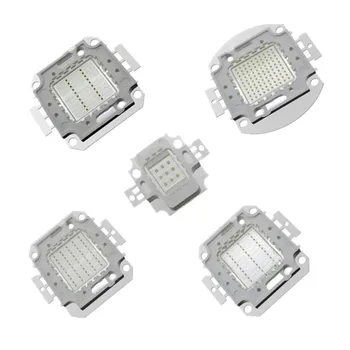LED cob čip, Zelený 10W/20W/30W/50W/100W LED High Power perličiek Lampa 520-525nm žiarovky Modul floodlight 30mil 1pcs