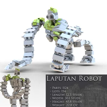 Nová MOC Robot Laputan Robot Fit MOC-20801 Sky City-Laputa Robot Model Stavebné kamene, Tehly Deti Hračky Chlapec Darček Narodeniny