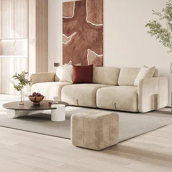 Moderné luxusné tkaniny gauč taliansky minimalistický obývacia izba, spálňa Moderný minimalistický gauč