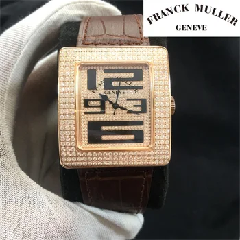 FRANCK MULLER Automatický Pohyb Mechanické náramkové hodinky Hodinky pre Mužov Luxusné Originálne Nepremokavé Hodiny pánske Hodinky Tourbillon