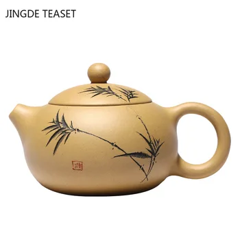 Yixing Klasické Xishi čaj hrnce Fialová Hliny Kanvica Ručné krásy kanvica Teaware Čínsky Čajový Obrad Prispôsobené Darčeky 190ml