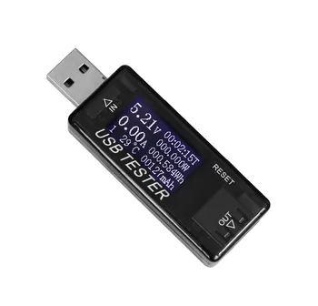 8 in1 Prúd Napätie USB Kapacita Napätie Tester QC2.0 3.0 4-30v Elektrickej Energie Test Aktuálne Meter Monitor Voltmeter Ammeter