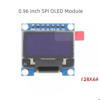 0.96 palcový 7 pin OLED IIC Sériový Biely Displej Modul 128X64 I2C SSD1306 LCD Displej Rada GND VCC SCL SDA 0.96