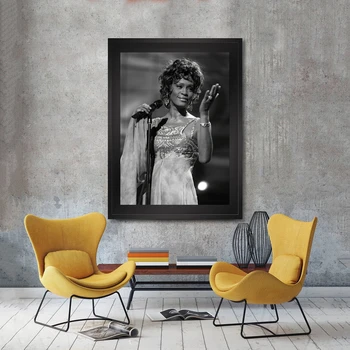 Whitney Houston Hudobné Hviezdy Plagát Plátno Art Print Domáce Dekorácie Nástenné Maľby ( Bez Rámu ) Whitney Houston Hudobné Hviezdy Plagát Plátno Art Print Domáce Dekorácie Nástenné Maľby ( Bez Rámu ) 1
