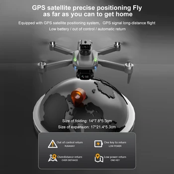 K998 GPS Drone Profesionálne 480P/720P Dual Camera Prekážkou Vyhýbanie Optický Tok Polohy Striedavé RC Skladacia Quadcopter K998 GPS Drone Profesionálne 480P/720P Dual Camera Prekážkou Vyhýbanie Optický Tok Polohy Striedavé RC Skladacia Quadcopter 4