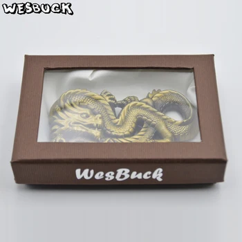 WesBuck Značky Módnych 3D Dragon Pevné Mužov opasku Hlavu WesBuck Značky Módnych 3D Dragon Pevné Mužov opasku Hlavu 4
