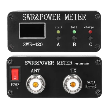 1.8 MHz-50MHz 0,5 W-120W Krátke Vlny SWR a Výkon Watt Meter Stojaté Vlny Meter Typ-C Nabíjania Rozhranie SWR a Power Meter 1.8 MHz-50MHz 0,5 W-120W Krátke Vlny SWR a Výkon Watt Meter Stojaté Vlny Meter Typ-C Nabíjania Rozhranie SWR a Power Meter 5