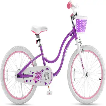 Stargirl Bicykel 20 Palcový Dievčatá Bicykel pre Deti so Stojan Kôš Fialová Stargirl Bicykel 20 Palcový Dievčatá Bicykel pre Deti so Stojan Kôš Fialová 5